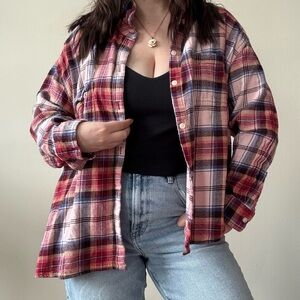 Old Navy Women's Plaid Button-Down Flannel